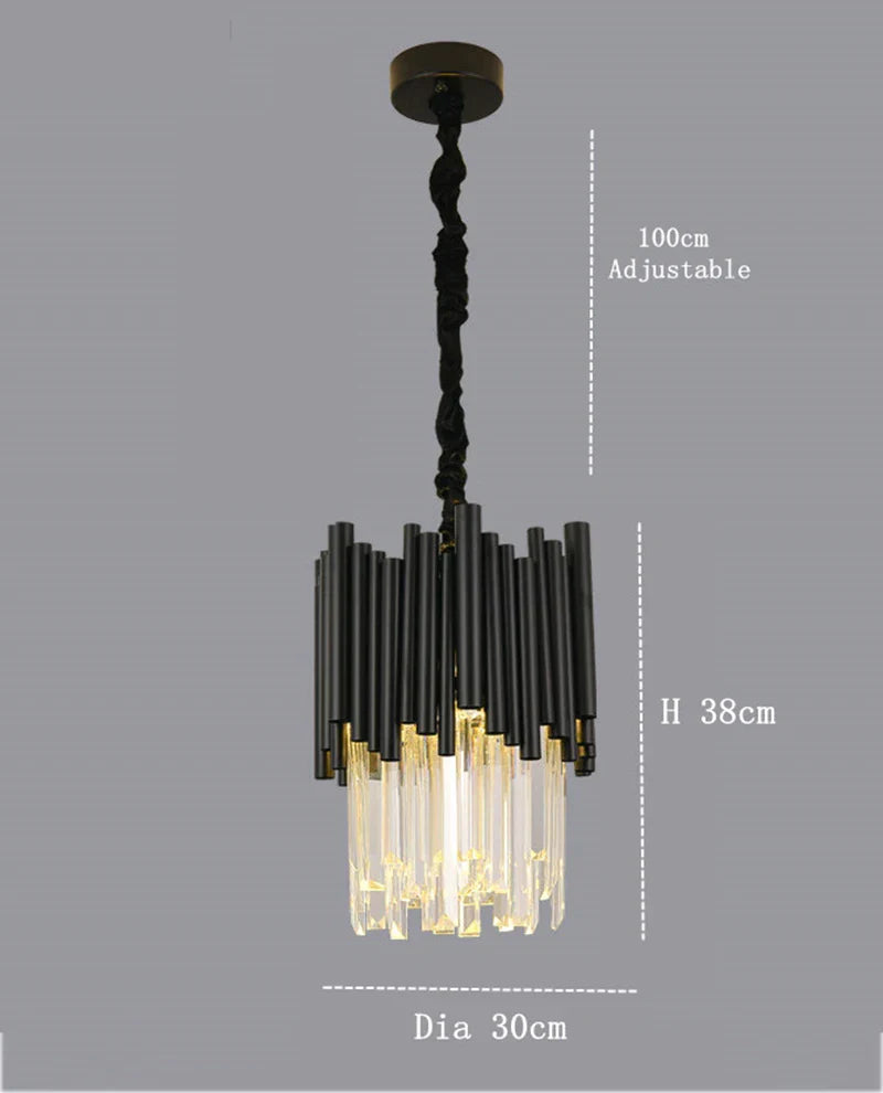 Afralia™ Crystal Chandelier: Modern Luxury Lighting for Elegant Living and Dining Rooms