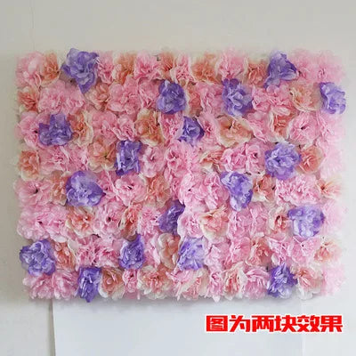 Afralia™ Silk Rose Flower Wall Decor Champagne Artificial Wedding Backdrop