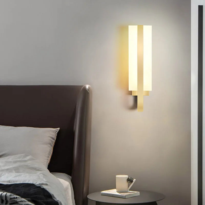 Afralia™ LED Wall Lamp Modern Minimalist Aisle Light Luxury Bedroom Lamps Home Décor