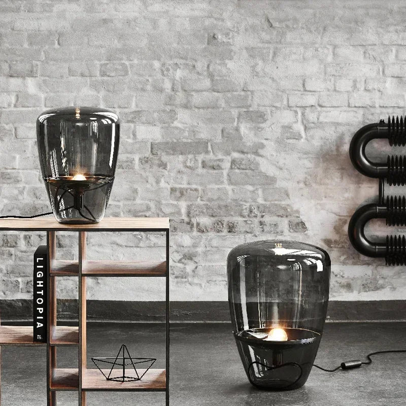 Afralia™ Balloons Glass Table Lamp Nordic LED Desk Light for Home Office Decor