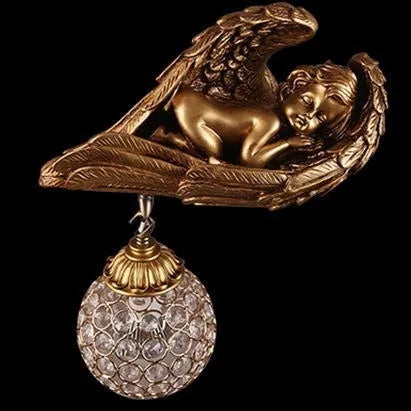 Afralia™ Little Angel Wall Lamp: Creative Bedroom Decor for Living Room & Children's Spaces
