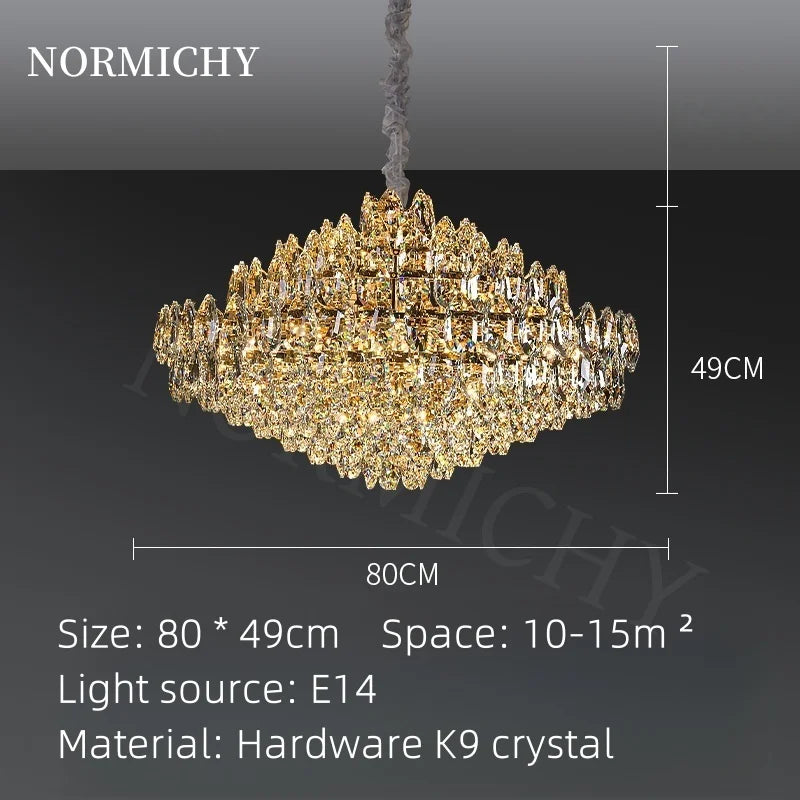 Afralia™ Crystal Pendant Light - European Style LED Dining Room & Bedroom Fixture