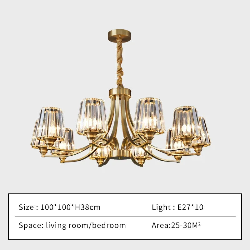 Afralia™ Luxury Crystal Chandelier: Elegant Lighting Fixture for Home, Living Room, Bedroom, Dining Room