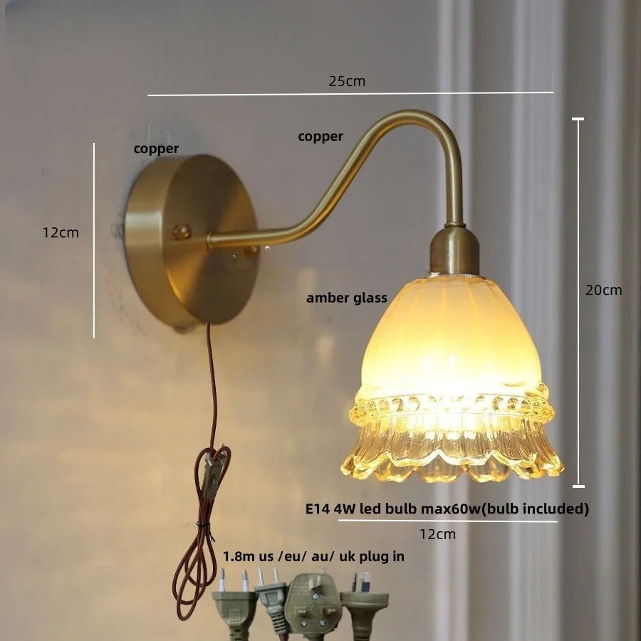 Afralia™ LED Jellyfish Wall Lamp: Modern Nordic Design, with Pull Chain Switch