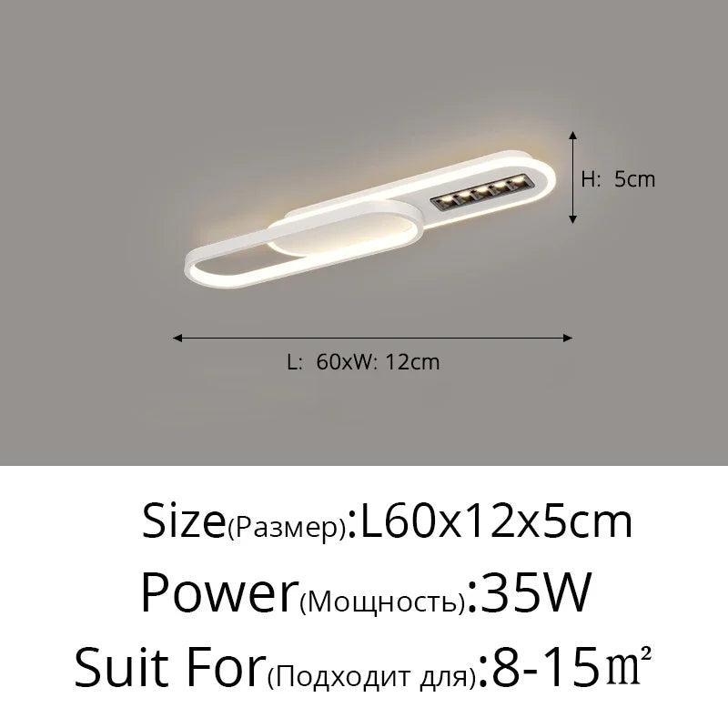 Afralia™ LED Corridor Chandeliers with Spotlights - Creative Entry Porch Lighting