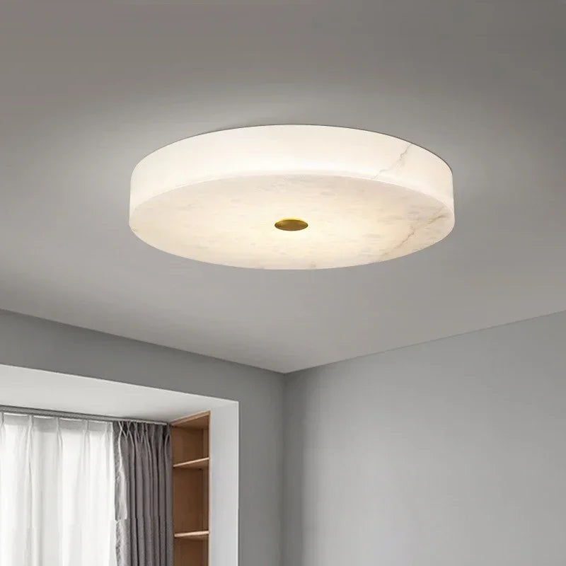 Afralia™ Marble Chandelier - Circular Minimalist Nordic Lighting for Home and Office