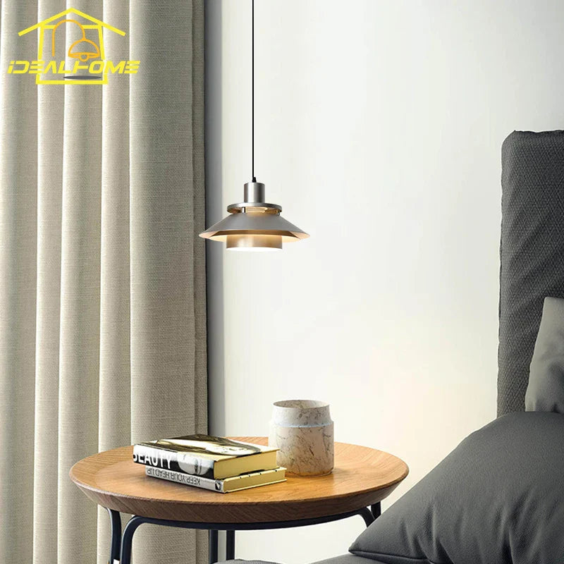 Afralia™ Industrial Retro LED Bedside Pendant Lights for Bedroom, Kitchen, Dining Room