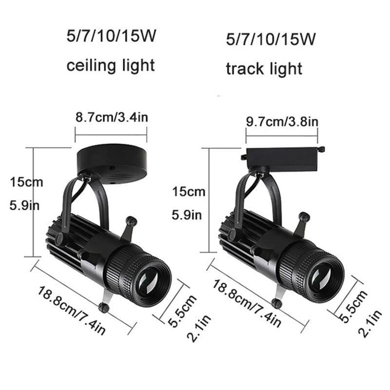 Afralia™ Adjustable LED Track Spotlights for Art Gallery Church Museum, Square Shape