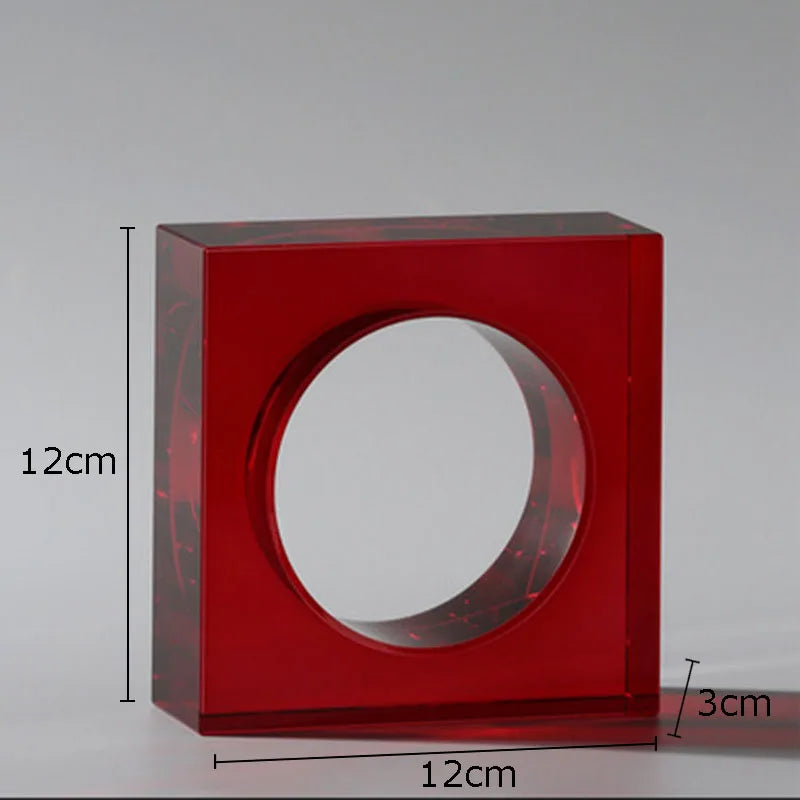 Afralia™ Geometric Crystal Arch Glass Sculpture Desk Decoration Ornament