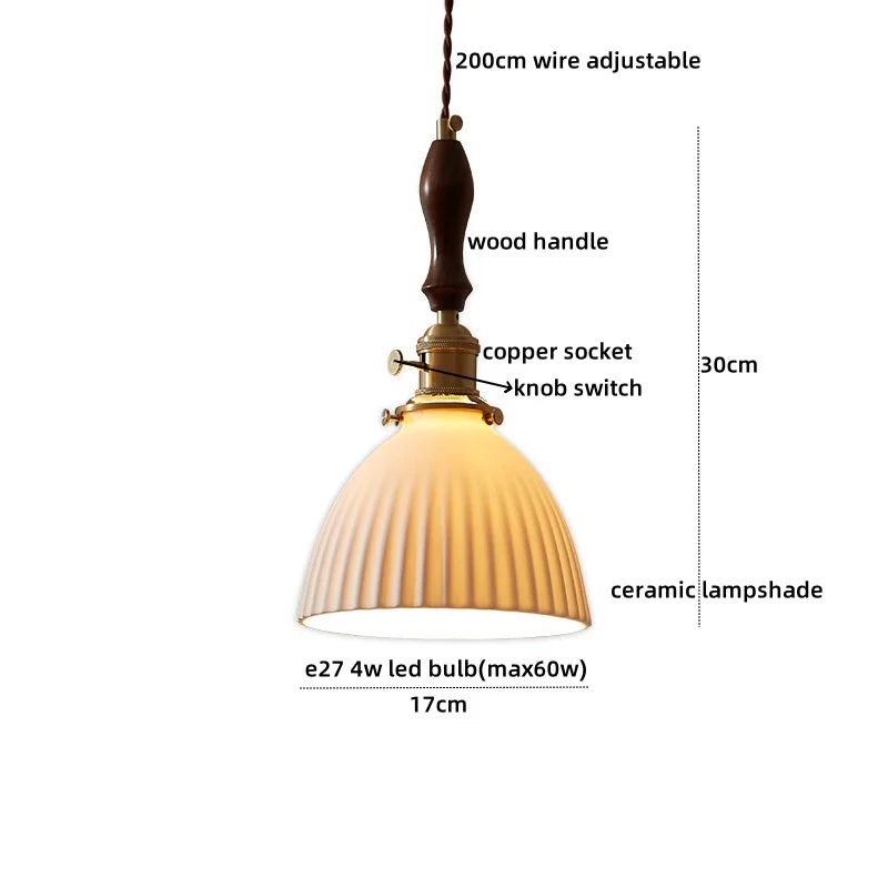 Afralia™ LED Pendant Lamp Elegant Copper Glass Modern Style Hanging Light Fixtures
