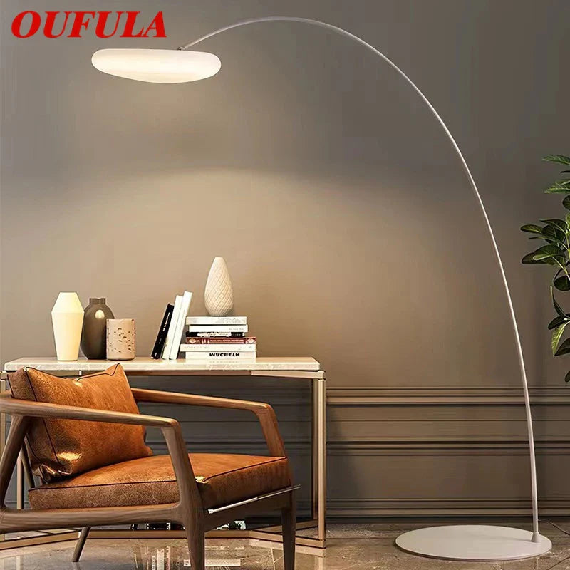 Afralia™ Nordic Cloud LED Floor Lamp for Modern Living Room Décor