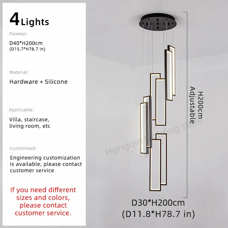 Afralia™ Black Stainless Steel Latex Pendant Light for Modern Loft Decor