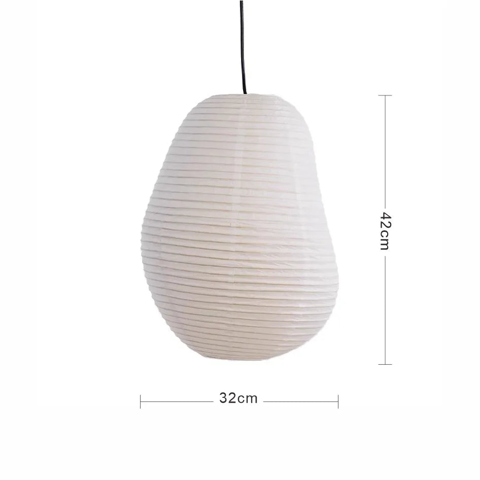 Afralia™ Noguchi Pendant Lights LED E27 Rice Paper Hanging Lamp Zen Art