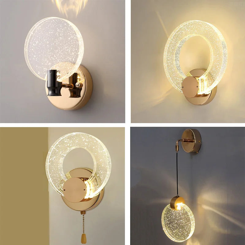 Afralia™ Bubble Crystal Pendant Lights: Nordic LED Hanging Lamps for Living Room, Bedroom & Dining Area