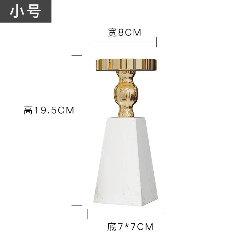 Afralia™ Luxe Marble Candle Holder - Modern Minimalist Style