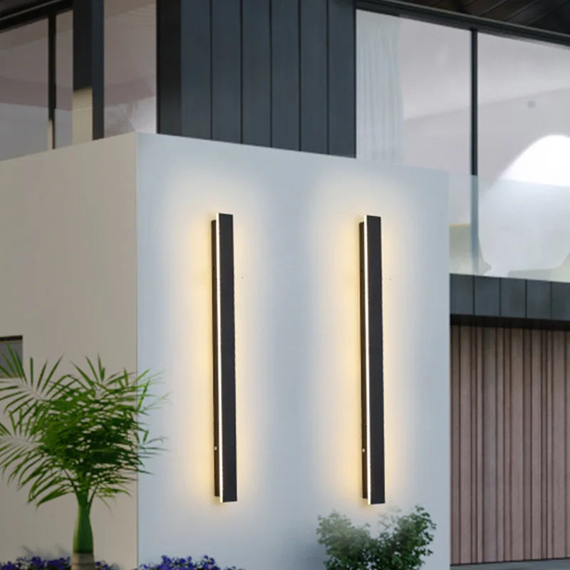 Afralia™ Modern Waterproof LED Wall Lamp for Garden Villa Courtyard Balcony