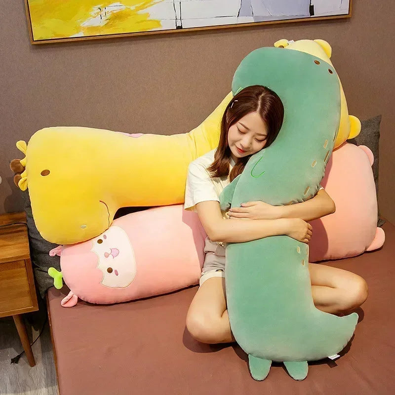 Afralia™ Cartoon Animal Side Sleep Body Pillow: Soft Cozy Long Pillow for Girlfriend, Schoolmate - Cute Birthday Gift
