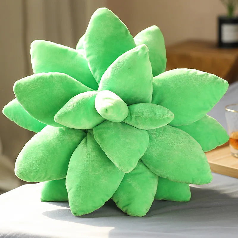 3d succulent pillow Pillow Succulent Flower Bed Throw Kids Plush Toy Plant Shaped Cute Pillows Cactus Leaf Succulant Floor Decorate Child