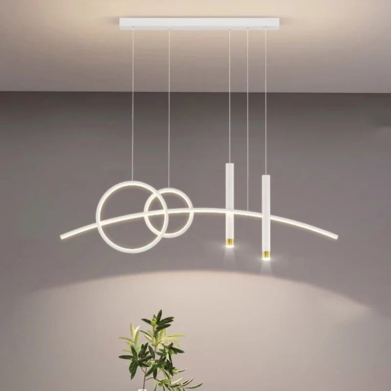 Afralia™ Modern Indoor LED Pendant Ceiling Chandelier for Dining Room