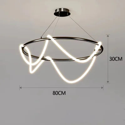Afralia™ Nordic Long Hose Chandelier for Dining Room Lighting