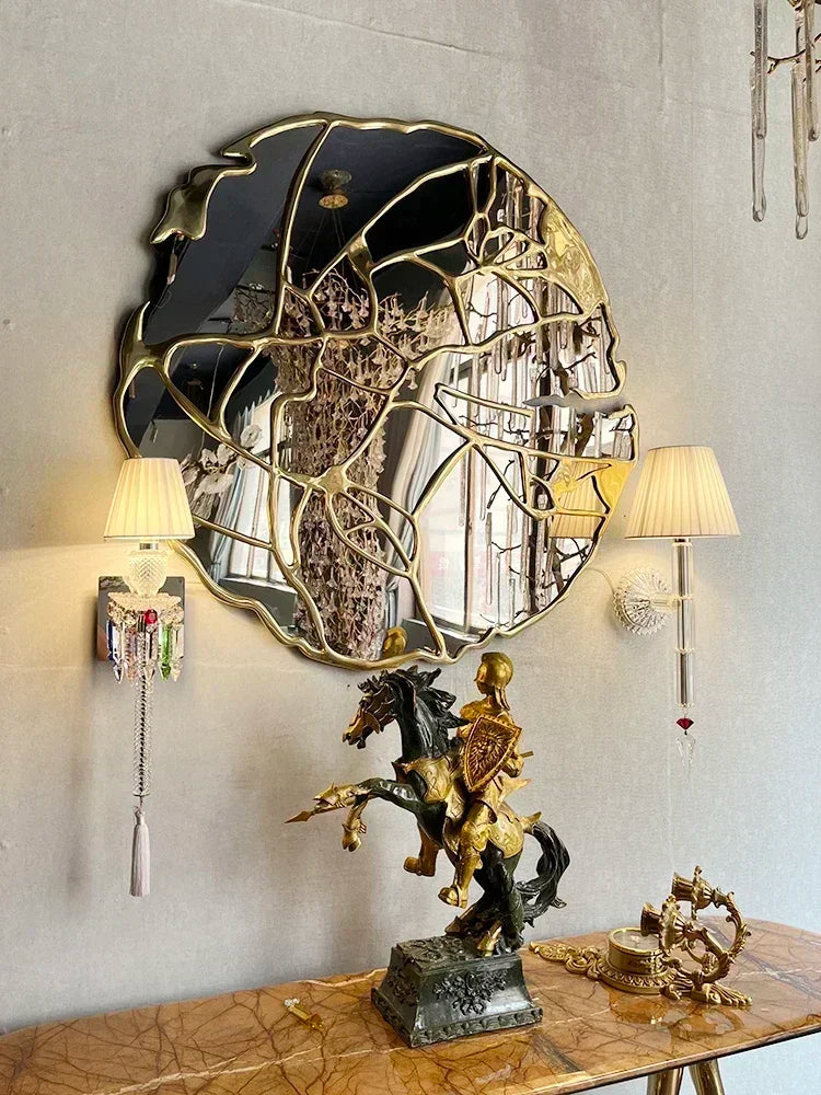 Afralia™ Crystal Wall Lamp: European Style Luxury Mirror Headlight for Bedroom, Living Room & Dining Room