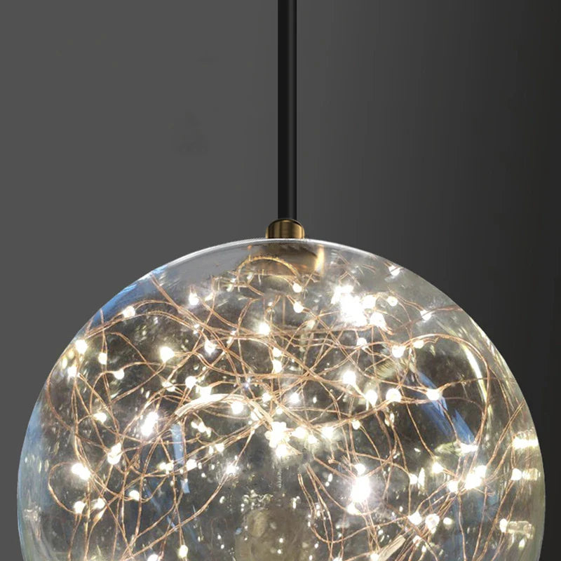 Afralia™ Starlight Glass Bubble Chandelier for Modern Indoor Spaces