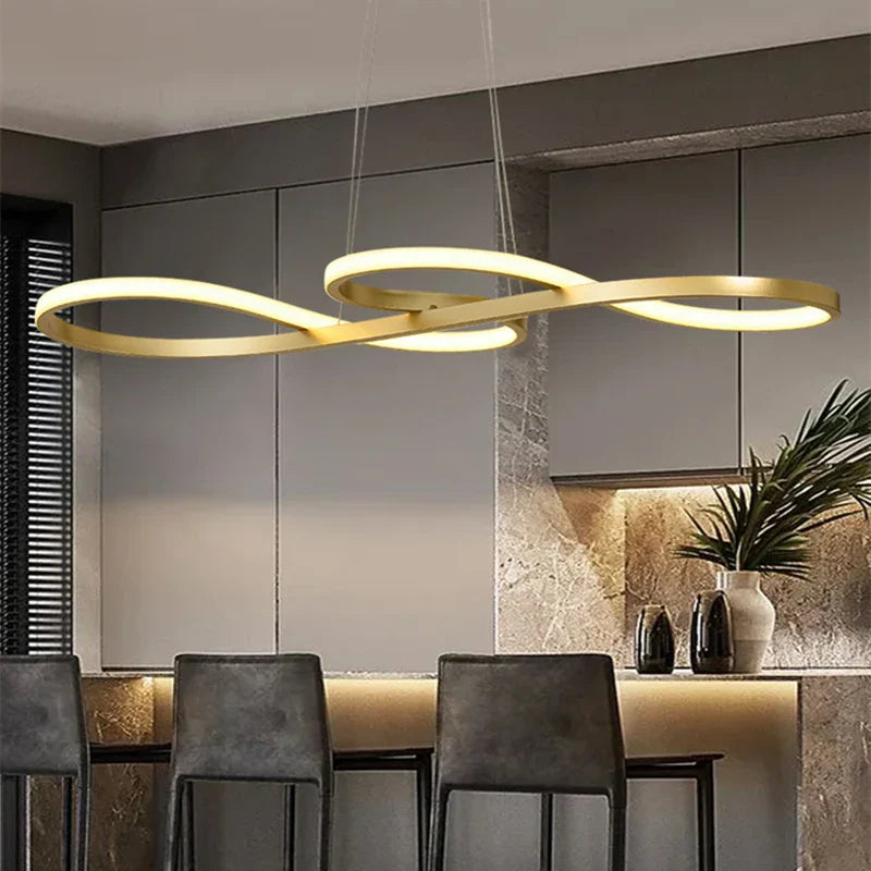 Afralia™ Elegant Pendant Lights for Dining, Kitchen, Living Room - Modern LED Chandelier ArrayCollection