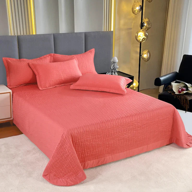 Afralia™ Egyptian Cotton Quilt Set: Luxury European Style Bedding Set