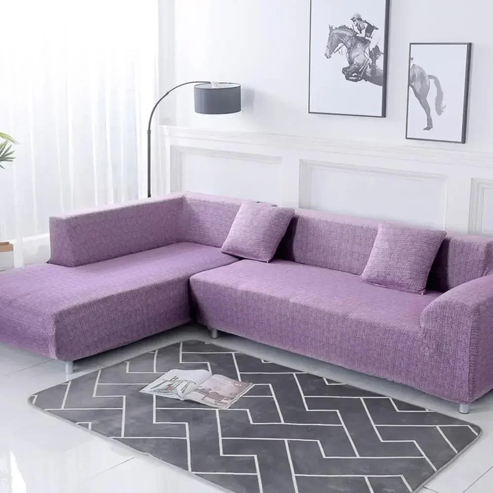 Afralia™ Geometric Stretch Sofa Cover Slipcover | Couch Protector | L Shape Sofa Cover