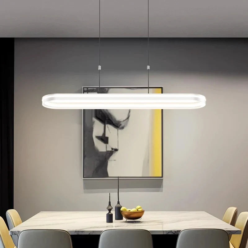 Afralia™ Modern LED Pendant Chandelier for Indoor Dining Room and Living Room Lighting