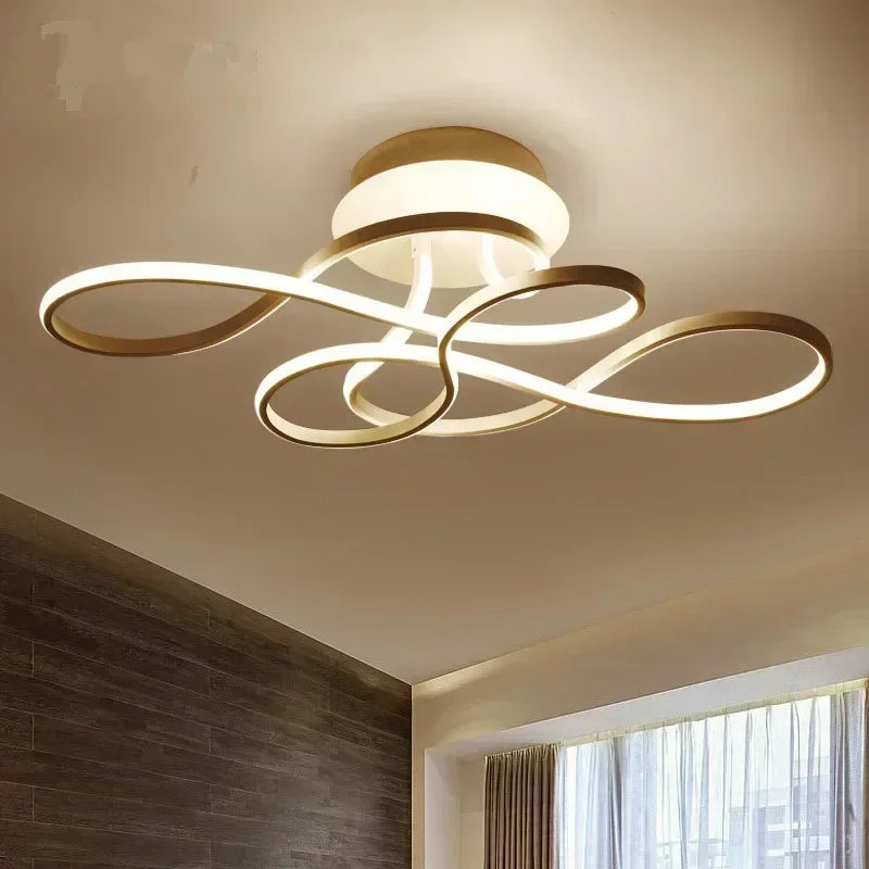 Afralia™ LED Chandelier Modern Ceiling Lamp for Living Dining Bedroom Home Lighting