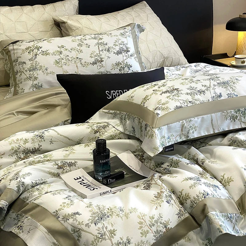 Afralia™ Silky Soft Breathable Luxury Bedding Set in Lyocell Cotton, Queen King Size