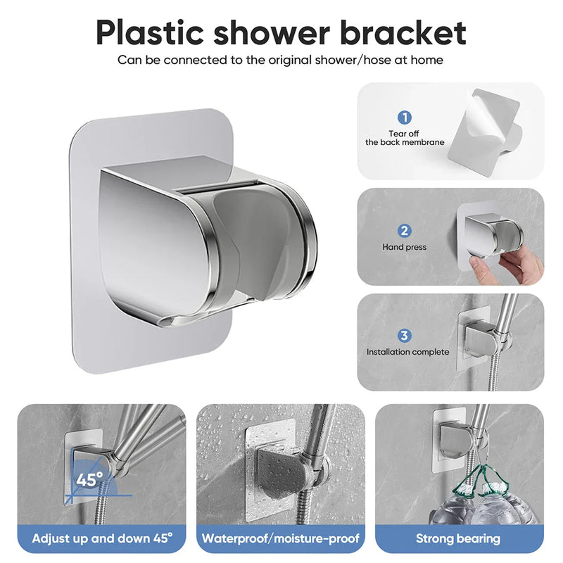 Afralia™ Stainless Steel Hand Held Shower Head for Bath, Water Saving Sprayer, Bathroom Accessories