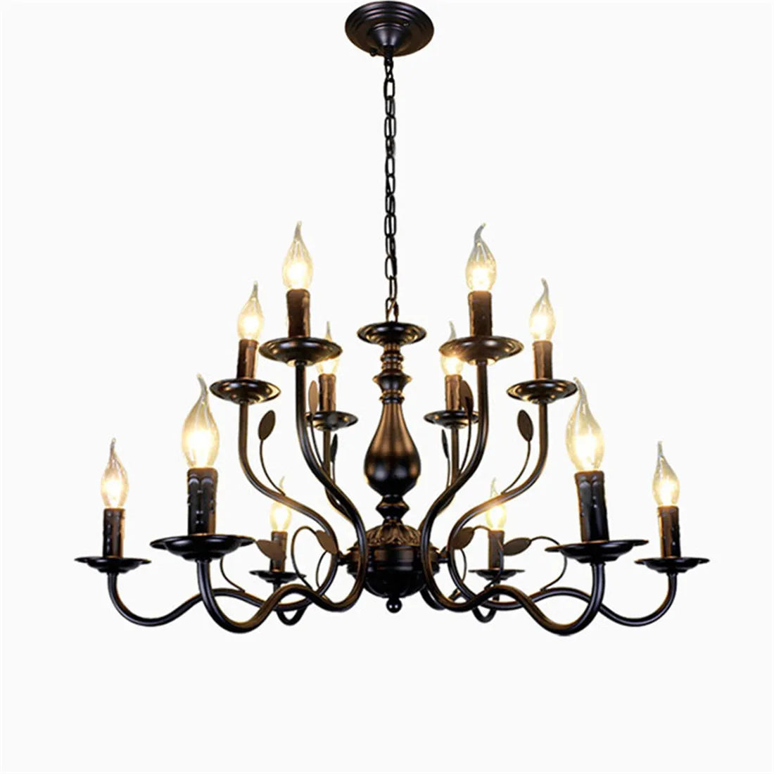 Afralia™ Vintage Metal Chandelier Farmhouse Pendant Light for Kitchen Dining Bedroom