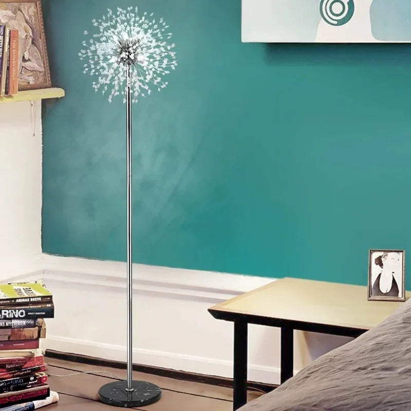Afralia™ Luxury Dandelion Floor Lamp with Changeable Light Bulb