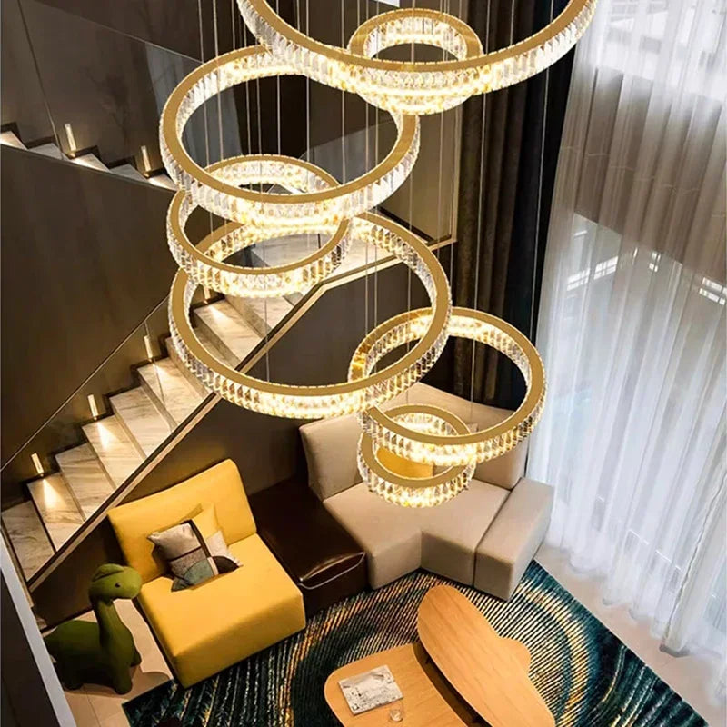 Afralia™ Nordic Crystal Pendant Chandelier for Dining & Living Room Lighting