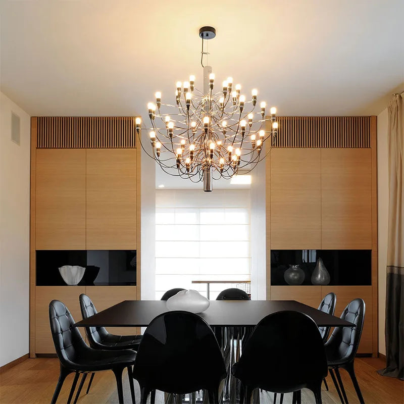 Afralia™ LED Candle Chandelier: Elegant Italian Design Pendant Light for Home Decor