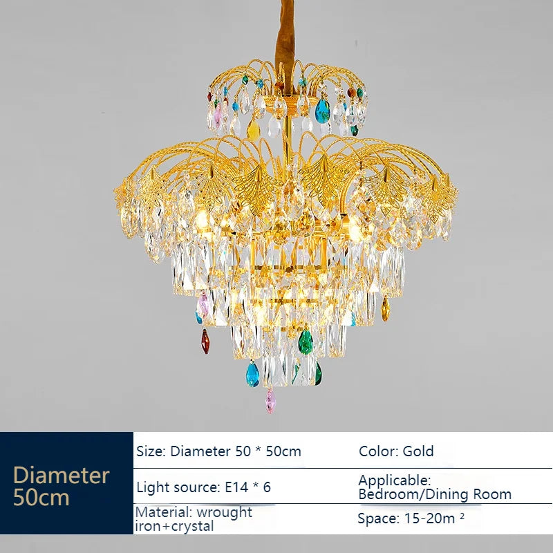 Afralia™ Luxury Crystal Chandelier for Dining Room, Study, and Bedroom