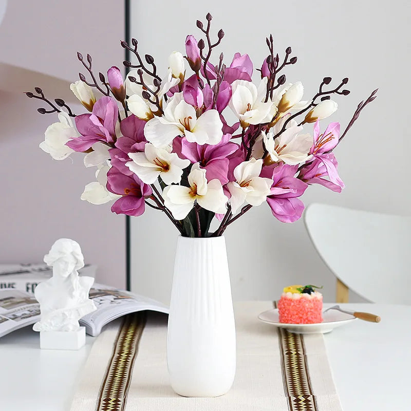 Afralia™ Magnolia Bouquet: High-Quality Home Decor & Wedding Flower Props