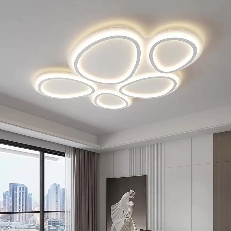 Afralia™ Circular Lumines Panel Ceiling Light for Living Dining Room Decor