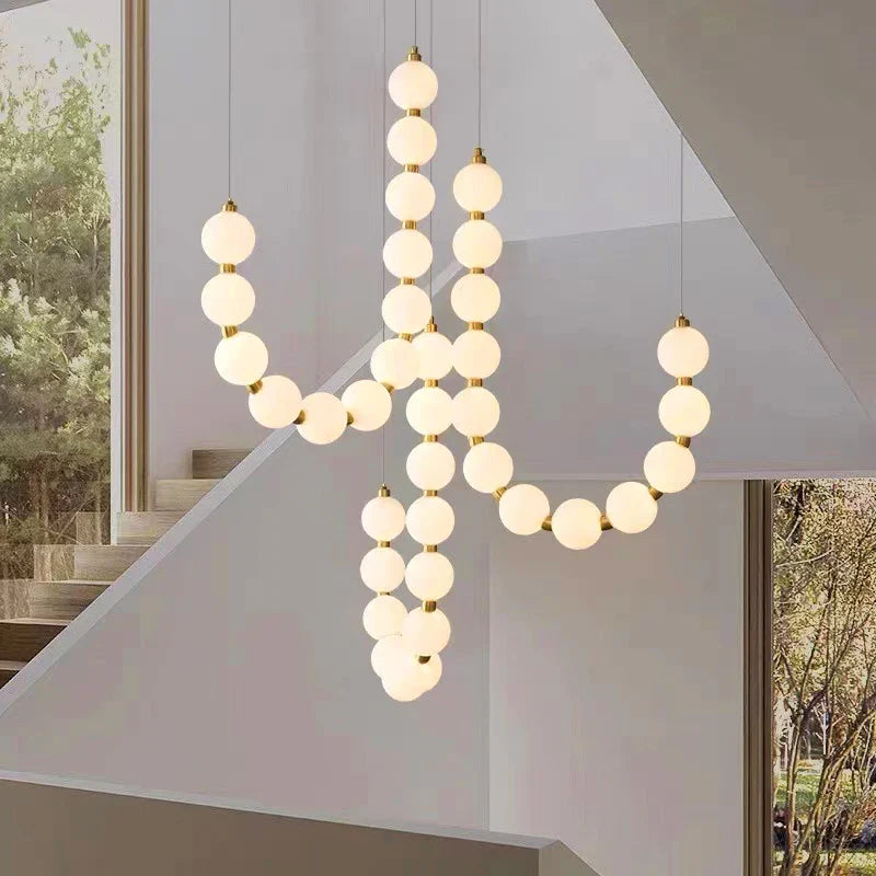 Afralia™ Nordic Chandelier for Stairs, Living Room, Bedroom, Dining Room - Pendant & Ceiling Lights