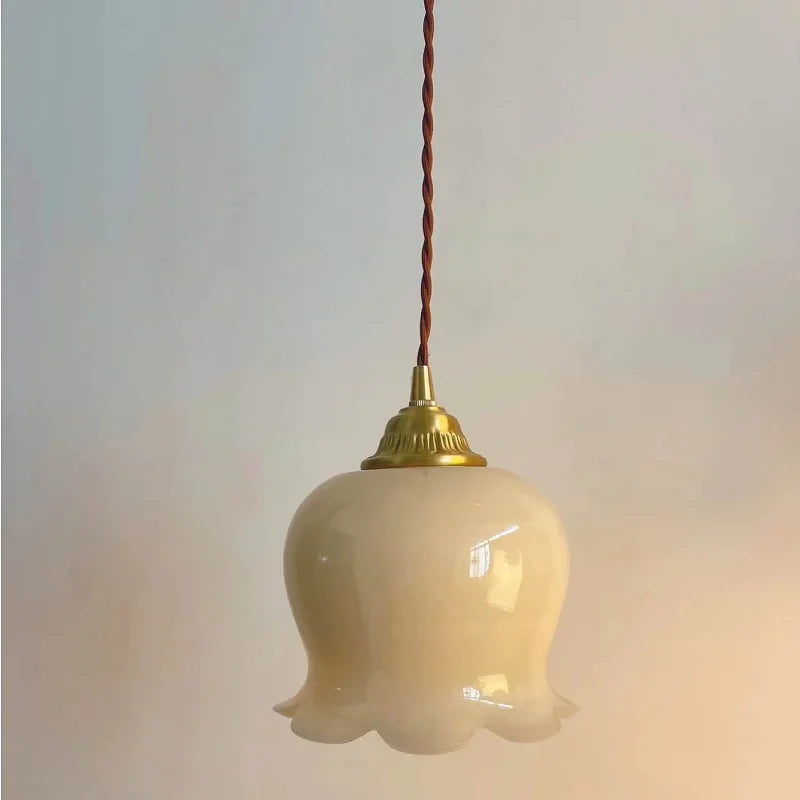 Afralia™ Exquisite Jade Orchid Chandelier: Elegant Decor for Bedside, Bar, or Porch