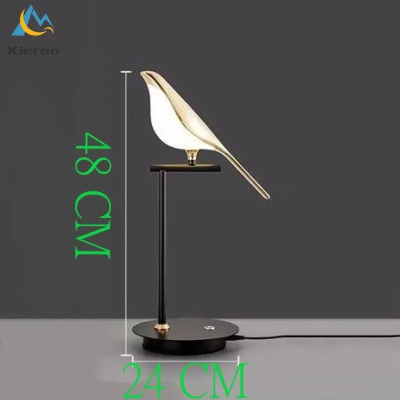 Afralia™ Crow LED Floor Lamp - Nordic Minimalist Magpie Bird Table Light