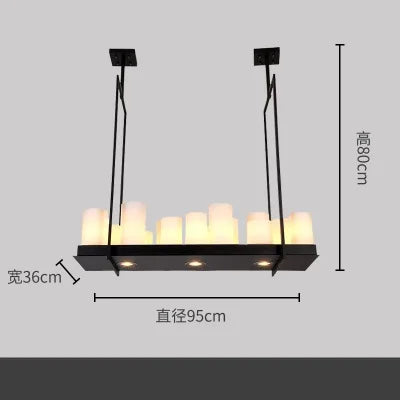 Afralia™ Nordic Glass LED Chandelier for Home Dining Living Room Pendant Lamps