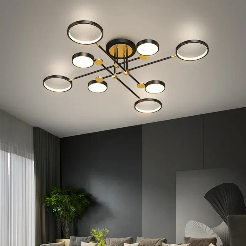 Afralia™ Modern LED Ceiling Chandelier - Luxury Aluminum Ceiling Lights