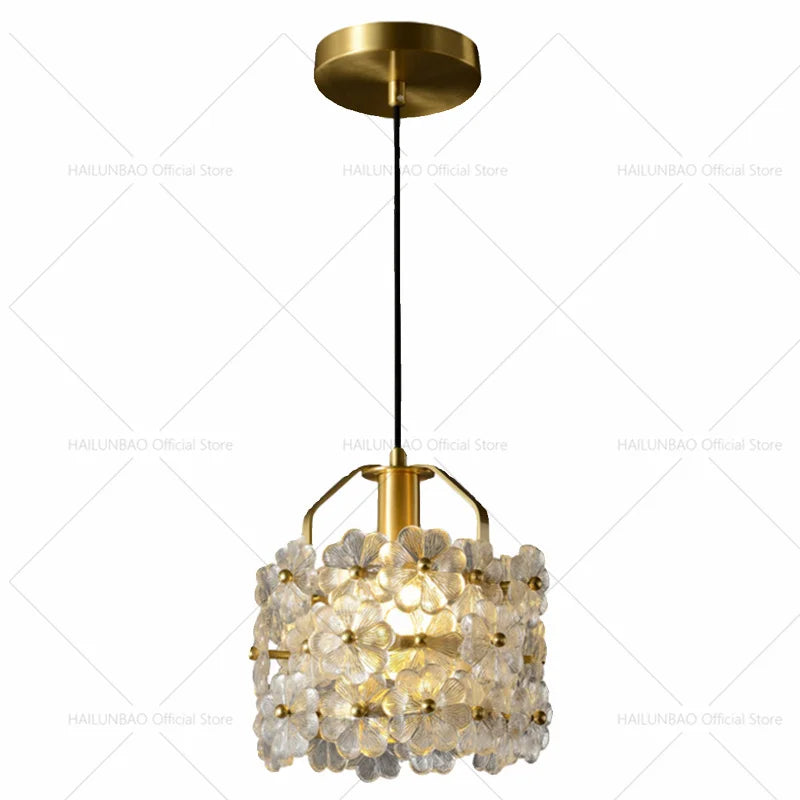 Afralia™ French Light Luxury Bedroom Chandelier Cream Style Romantic Garden Decor