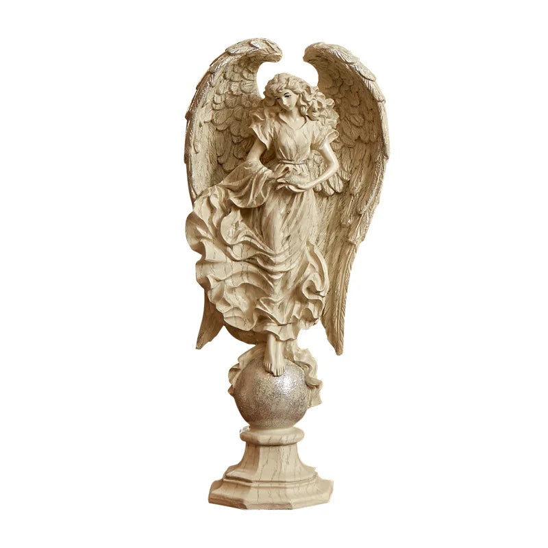 Afralia™ Greek Mythology Prayer Angel Goddess Statue for Home Study Decor