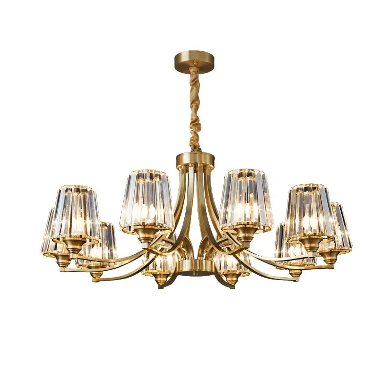 Afralia™ Luxury Crystal Chandelier: Elegant Lighting Fixture for Home, Living Room, Bedroom, Dining Room