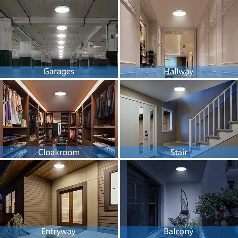 Afralia™ LED Ceiling Lamp with Radar Motion Sensor | Smart Home Lighting 24W 36W 30cm