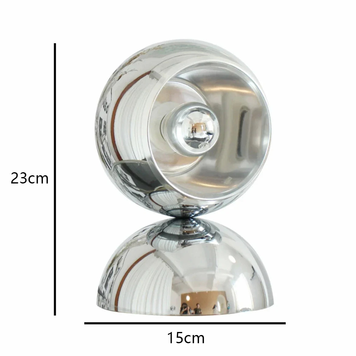 Afralia™ Minimalist Chrome LED Floor Lamp Metal Art Decoration